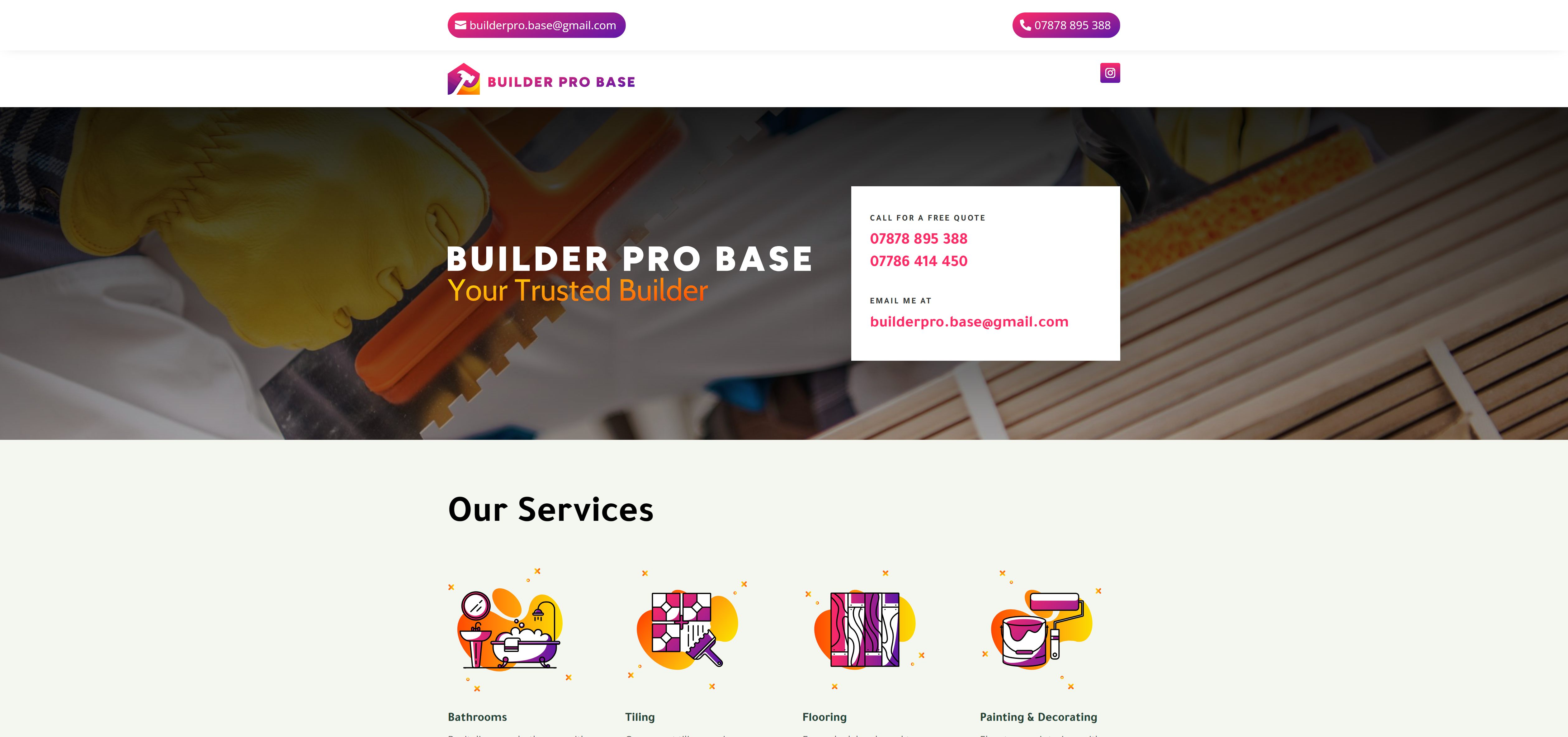 Builder Pro Base – Professional Building Services Website