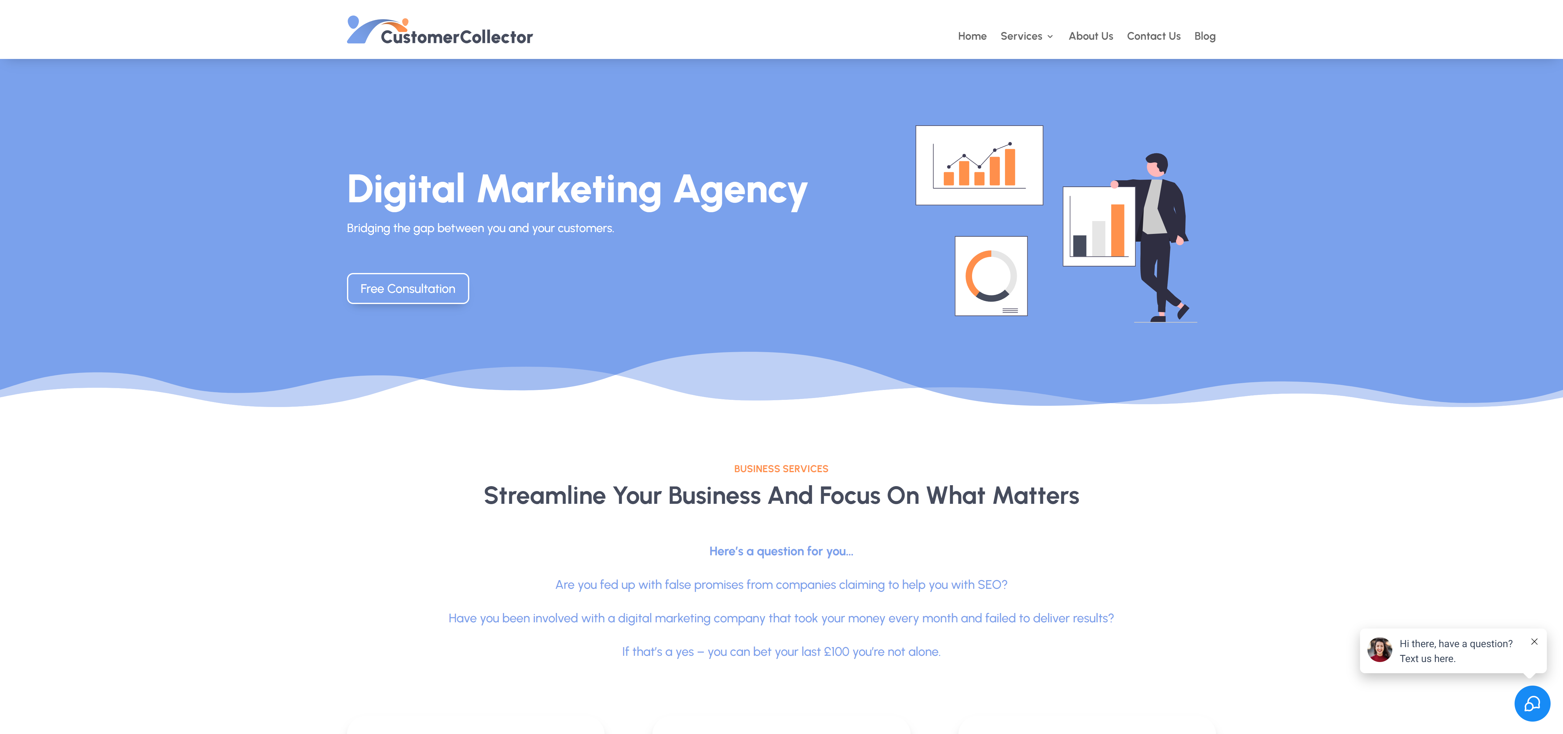 Customer Collector – Digital Marketing Agency Website