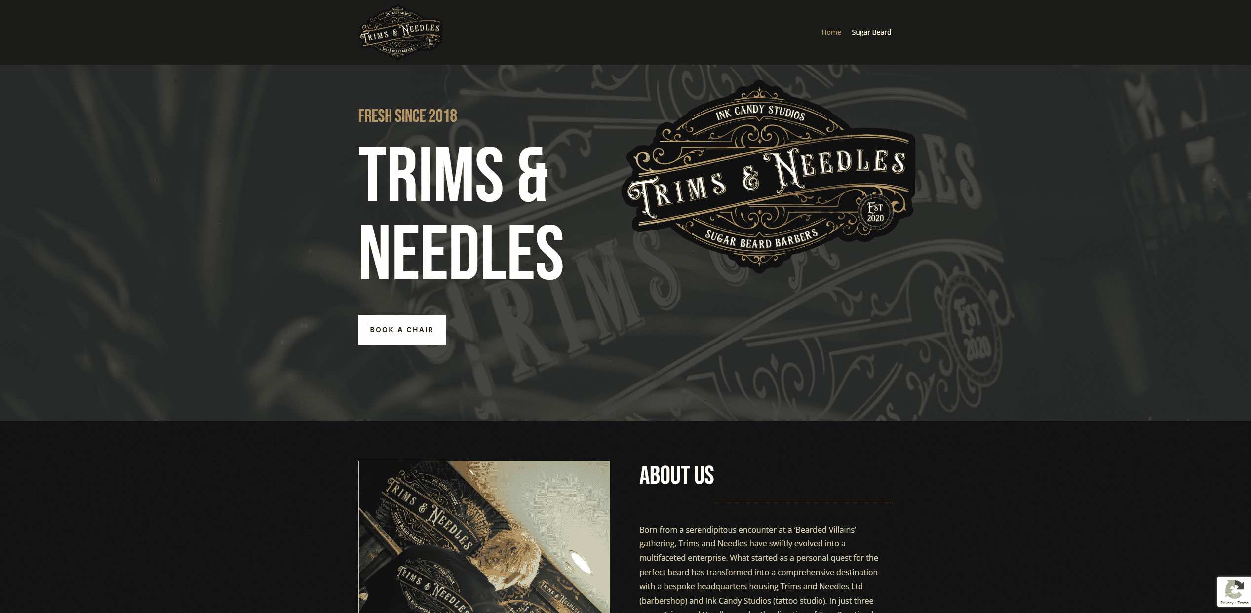 Trims & Needles – Business Website Development