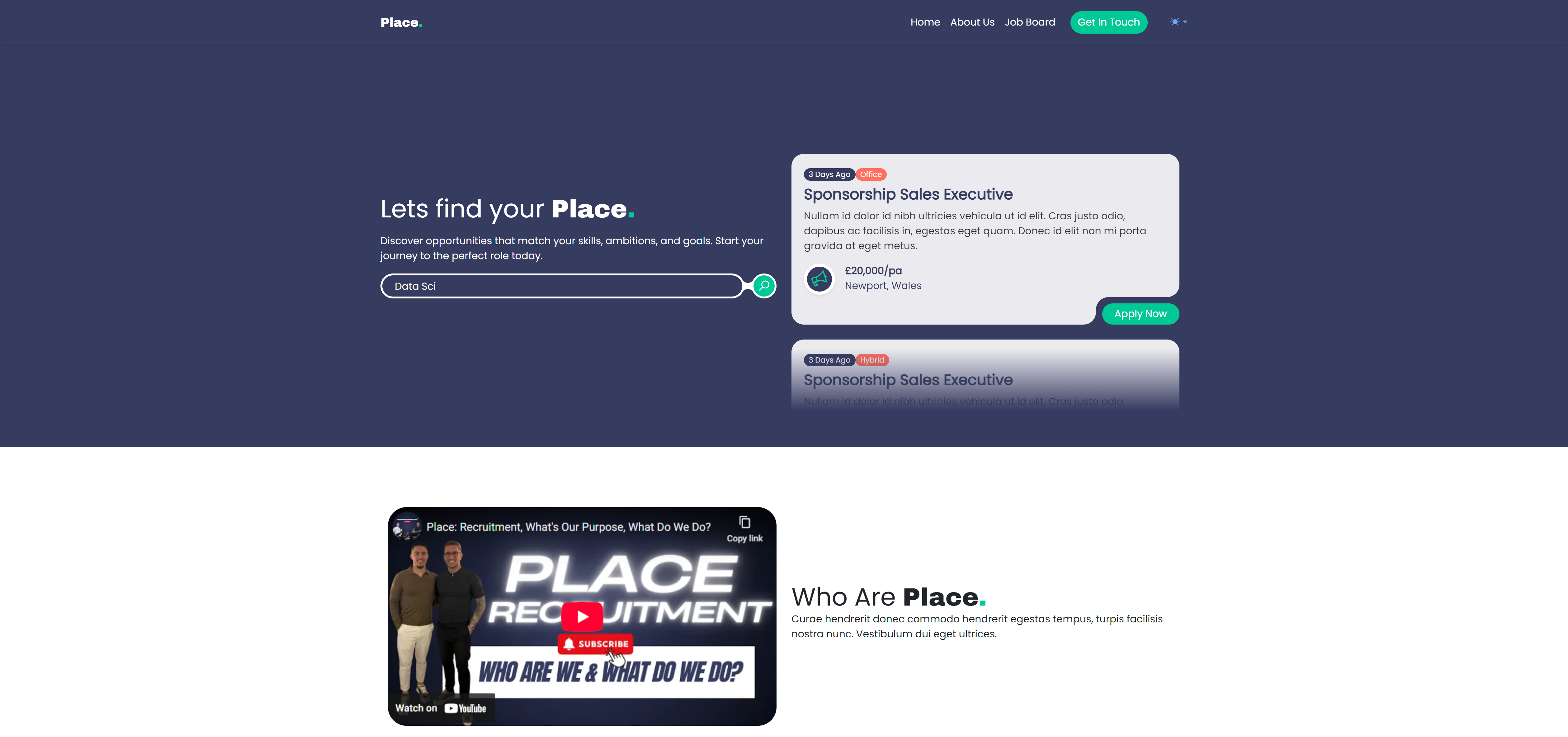 Place Recruitment – Advanced Recruitment Platform