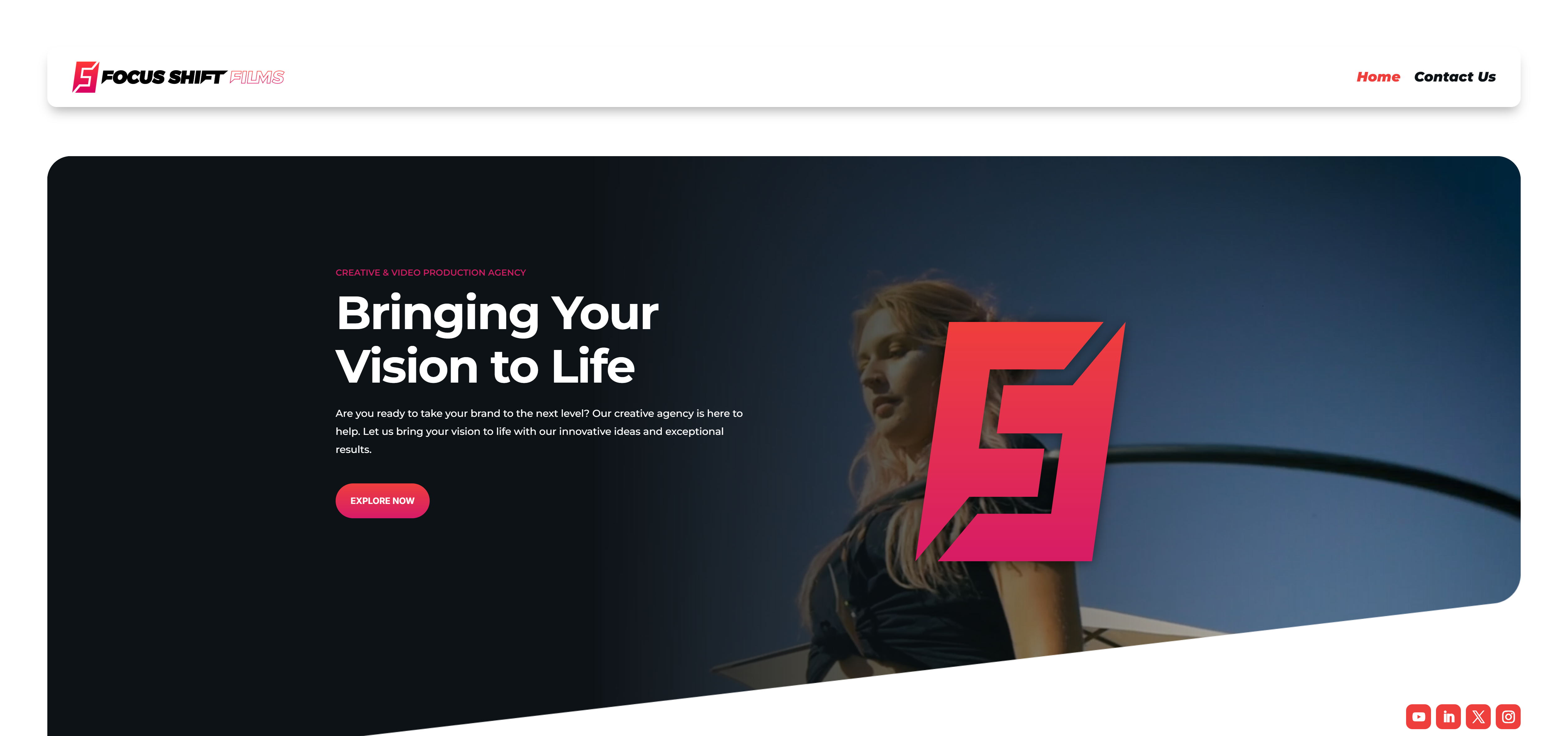 Focus Shift Films – Creative Video Production Website
